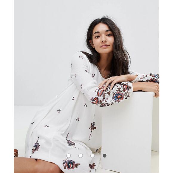 Free People Boho Flowy Bell Sleeve Dress - Picture 3 of 11